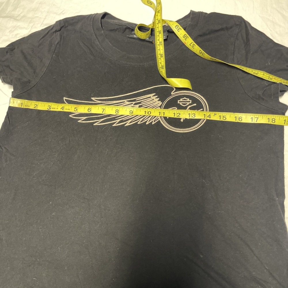 Harley Davidson Women Tshirt Size Large Ride Free Black - Picture 4 of 10